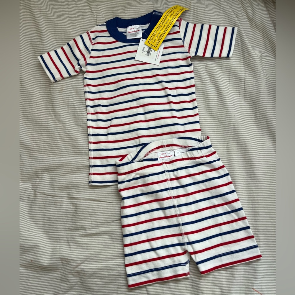 NWT Hanna Andersson short stripe pajamas size 4